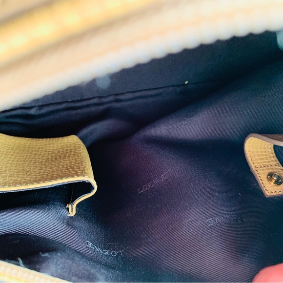 LOEWE Logo Embossed Leather Genuine Handbag Boston Bag Mini Tote - Picture 6 of 6